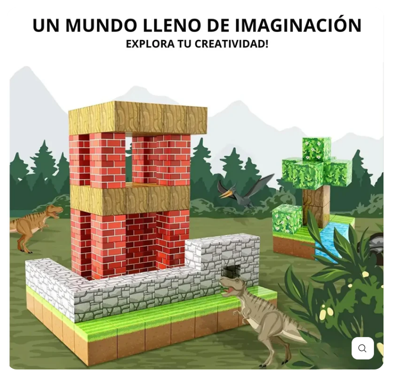 MiniCrafters™ Bloques de construcción magnéticos 75 Piezas