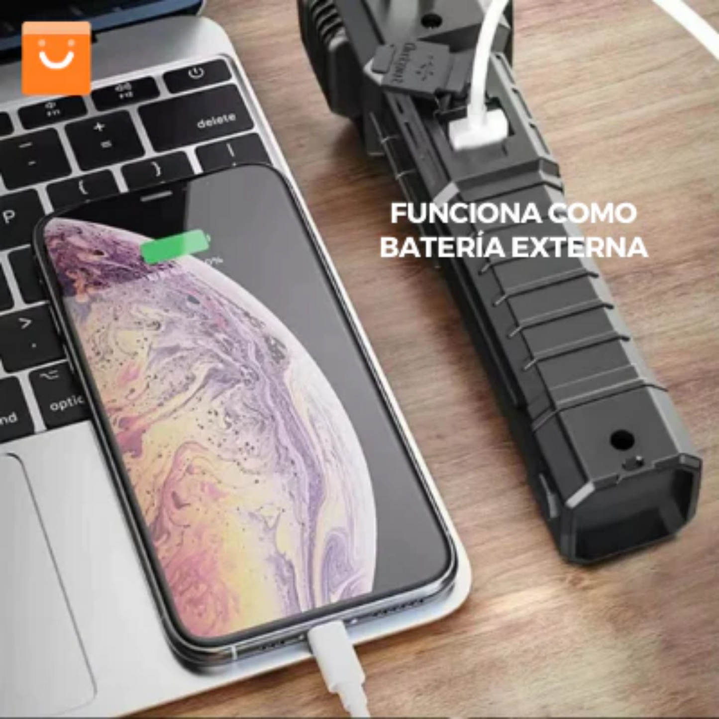 FocoMaster™ LLeva 2 y paga 1 Linterna Multifuncional 4 En 1 Recargable